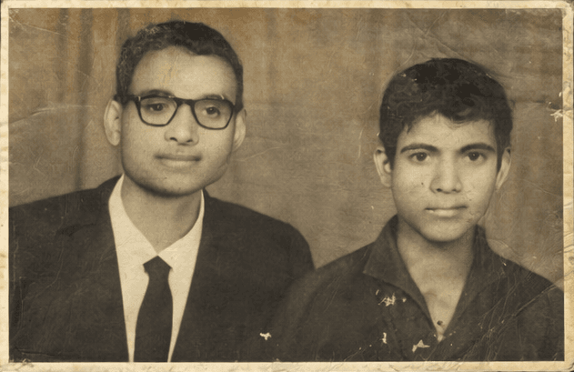 Dr. Ranga Rao with a colleague