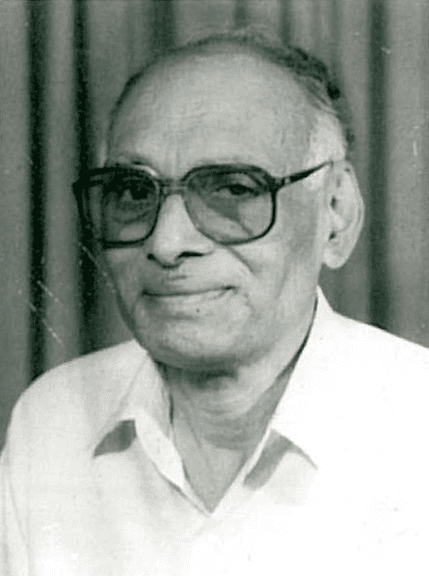 Professor Madiraju Ranga Rao black and white portrait photograph